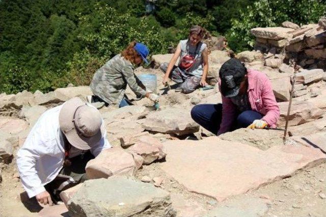 Teion Antik Kenti'ndeki Kazılara Abd'li Öğrenciler De Katıldı