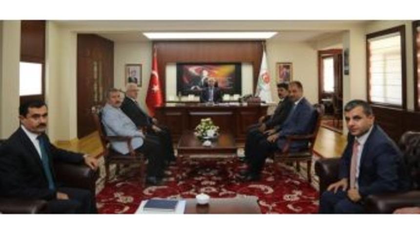 Vali Yıldırım, Kurum M&uuml;d&uuml;rlerini Kabul Etti