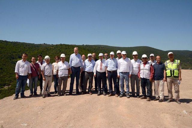 G&ouml;lecik Barajı&rsquo;nda &Ccedil;alışmalar S&uuml;r&uuml;yor 1