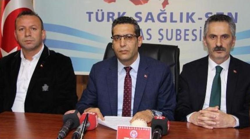 Sivas'ta T&uuml;rk Sağlık-Sen'den Atama Tepkisi
