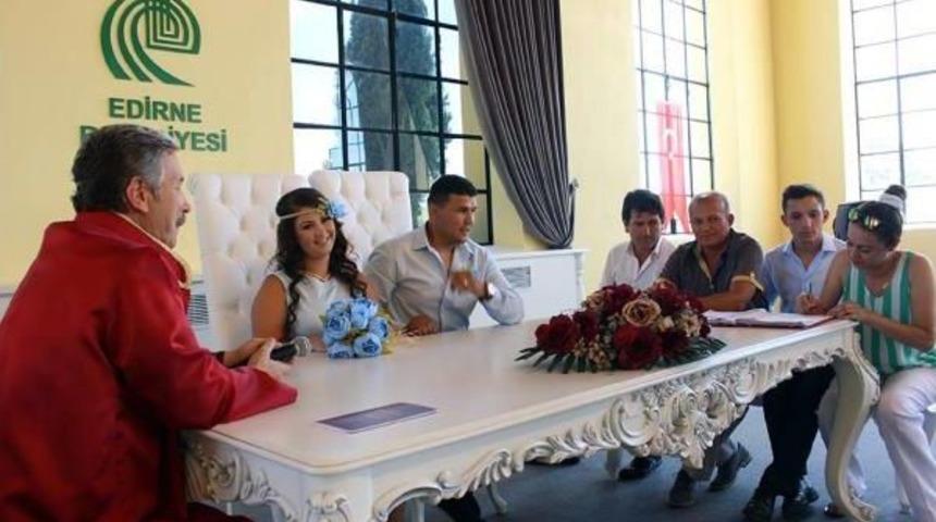 Edirne'de 20 &Ccedil;ift, 07.07.2017'de Evlendi