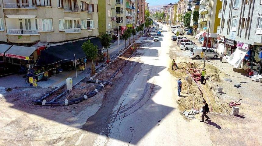 Tevfik Temelli Caddesin&rsquo;de &Uuml;styapı &Ccedil;alışmaları Devam Ediyor
