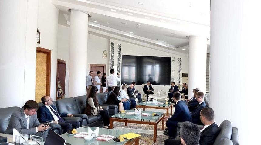 Rus-t&uuml;rk İşadamları Birliğin&rsquo;den Başkan &Ccedil;akır&rsquo;a Ziyaret