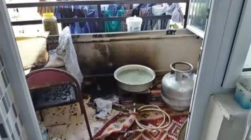 Alev Alan Mutfak T&uuml;p&uuml;, Yangına Neden Oldu