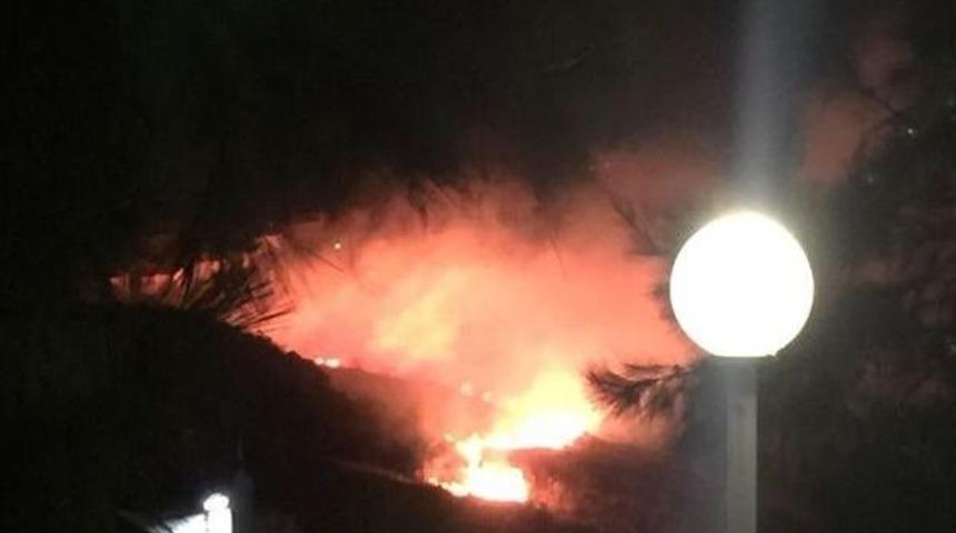 Bodrum'da Makilik Alanda Yangın &Ccedil;ıktı