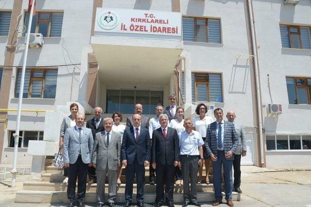 Kırklareli İl Özel İdaresinden Yeni Atanan Vali Orhan Çiftçi’ye Brifing