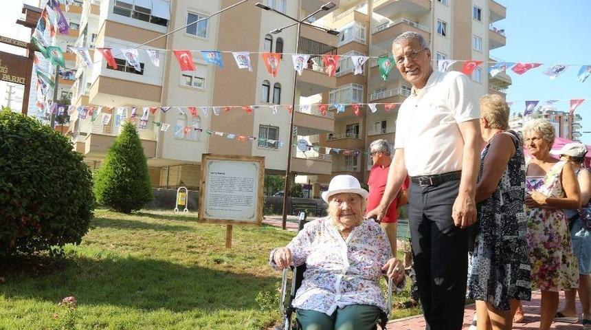 Muazzez İlmiye &Ccedil;ığ&rsquo;ın İsmi Mezitli&rsquo;de Parkta Yaşayacak