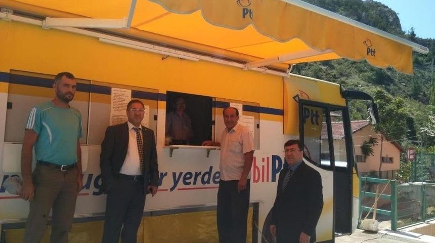 Mobilize Ptt Aracı &Ccedil;altı K&ouml;y&uuml; Halkının Ayağına Gitti