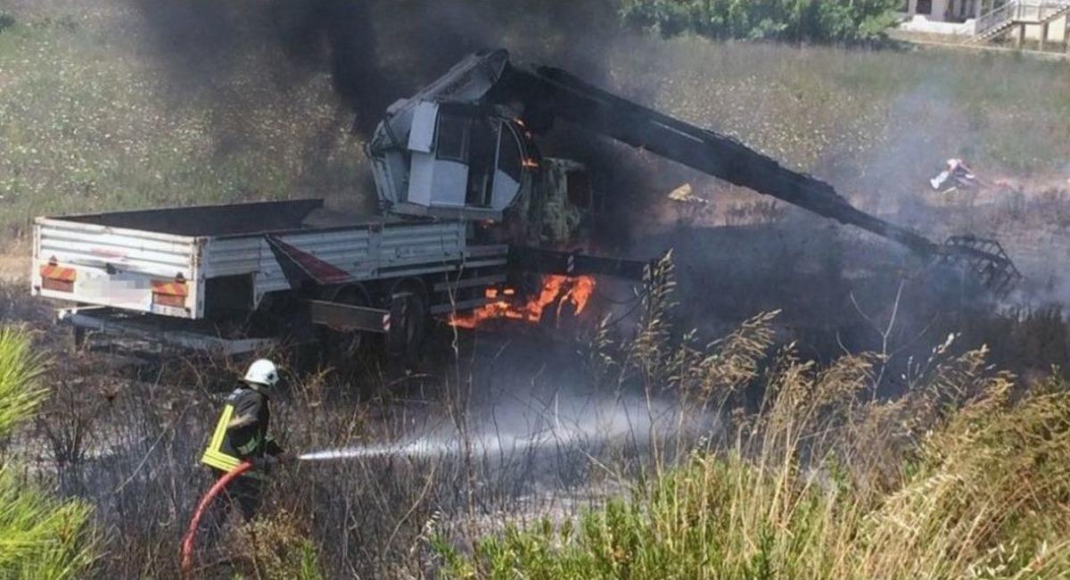 &Ccedil;alışma Yapan Vin&ccedil; Cayır Cayır Yandı