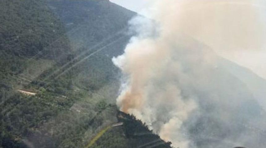 Denizli&rsquo;nin &Ccedil;ameli Ve Kale İl&ccedil;elerinde Orman Yangını