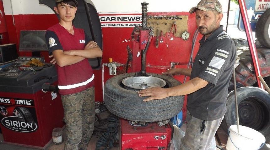 Tamircide İlginç Kaza