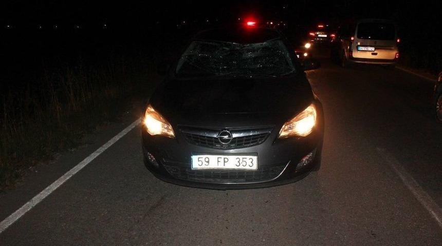 Otomobilin &Ccedil;arptığı Yaya Ağır Yaralandı