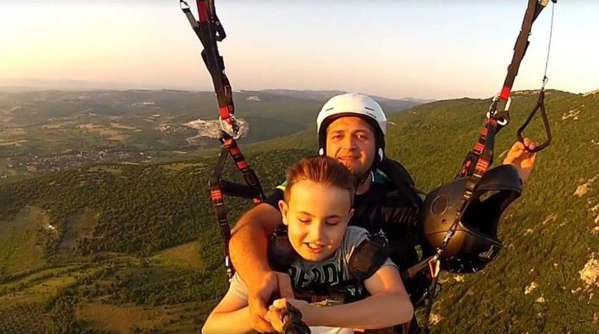 Görme Engelli Çocuğun Uçma Hayali Gerçek Oldu