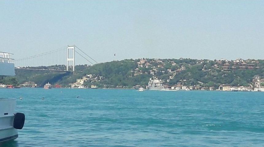 Abd Savaş Gemisi İstanbul Boğazı&rsquo;ndan Ge&ccedil;ti