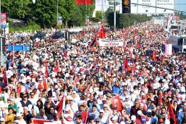 Fotoğraflar//istanbul'da Adalet Mitingi; Alana Giremeyenler Sahili Doldurdu