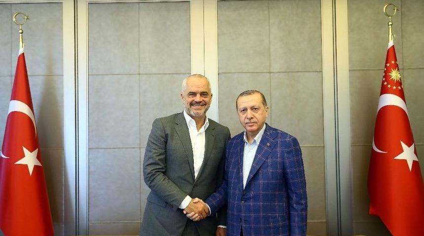 Cumhurbaşkanı Erdoğan, Arnavutluk Başbakanı Rama&rsquo;yı Kabul Etti