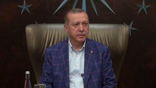 Cumhurbaşkanı Erdoğan, Abd Dışişleri  Bakanı Tillerson'u  Kabul Etti