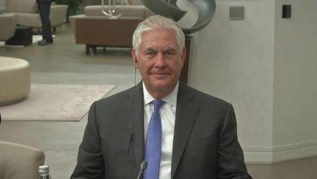 Cumhurbaşkanı Erdoğan, Abd Dışişleri  Bakanı Tillerson'u  Kabul Etti