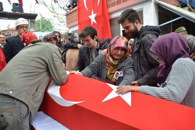 Şehit Eşinin Acısına Dayanamadı