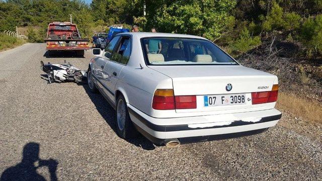 Manavgat &rsquo;ta Kaza 2 Yaralı 1