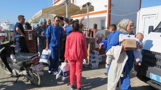 Botları Batan 28 Mülteciyi Sahil Güvenlik Kurtardı