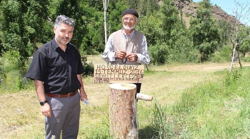 66 Yaşında &Ouml;z&uuml;rl&uuml; Maaşıyla Şehitlere &Ccedil;eşme Yaptırdı