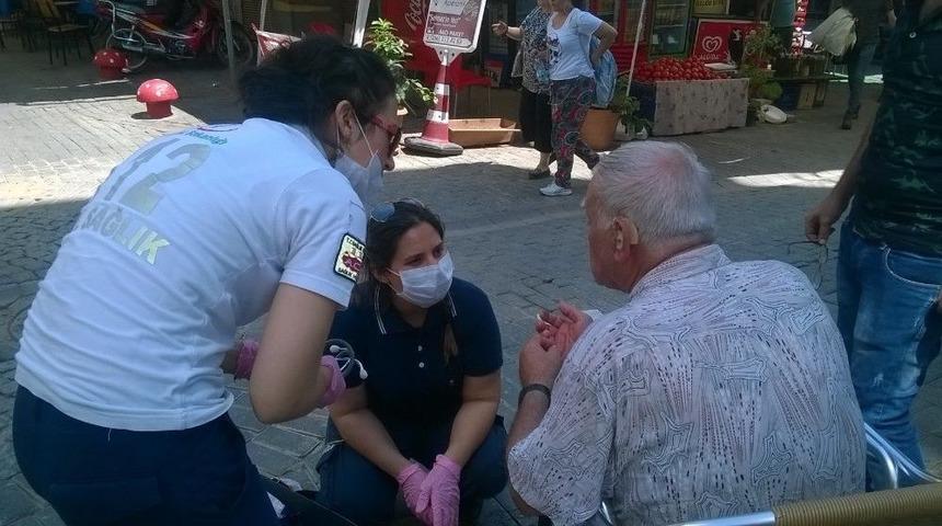 Aydın&rsquo;da Aşırı Sıcaklar Yaşlı Adamı Bayılttı