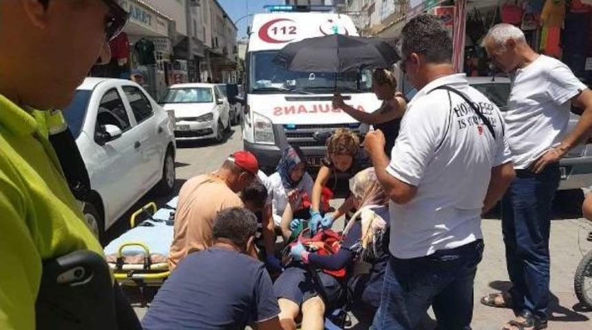 Kasksız Motosiklet S&uuml;r&uuml;c&uuml;s&uuml; Yaralandı