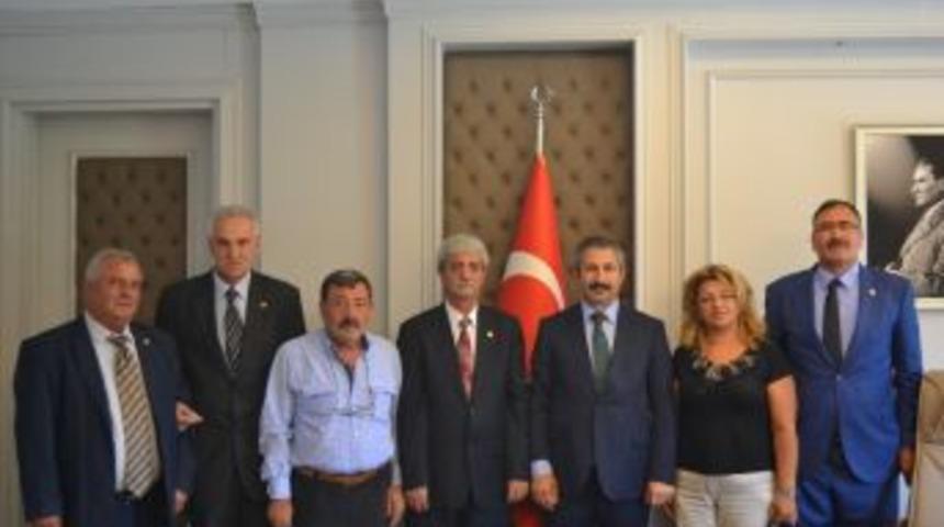 Muhtarlar Derneği&rsquo;nden İl Emniyet M&uuml;d&uuml;r&uuml; Engin Din&ccedil;&rsquo;e Ziyaret