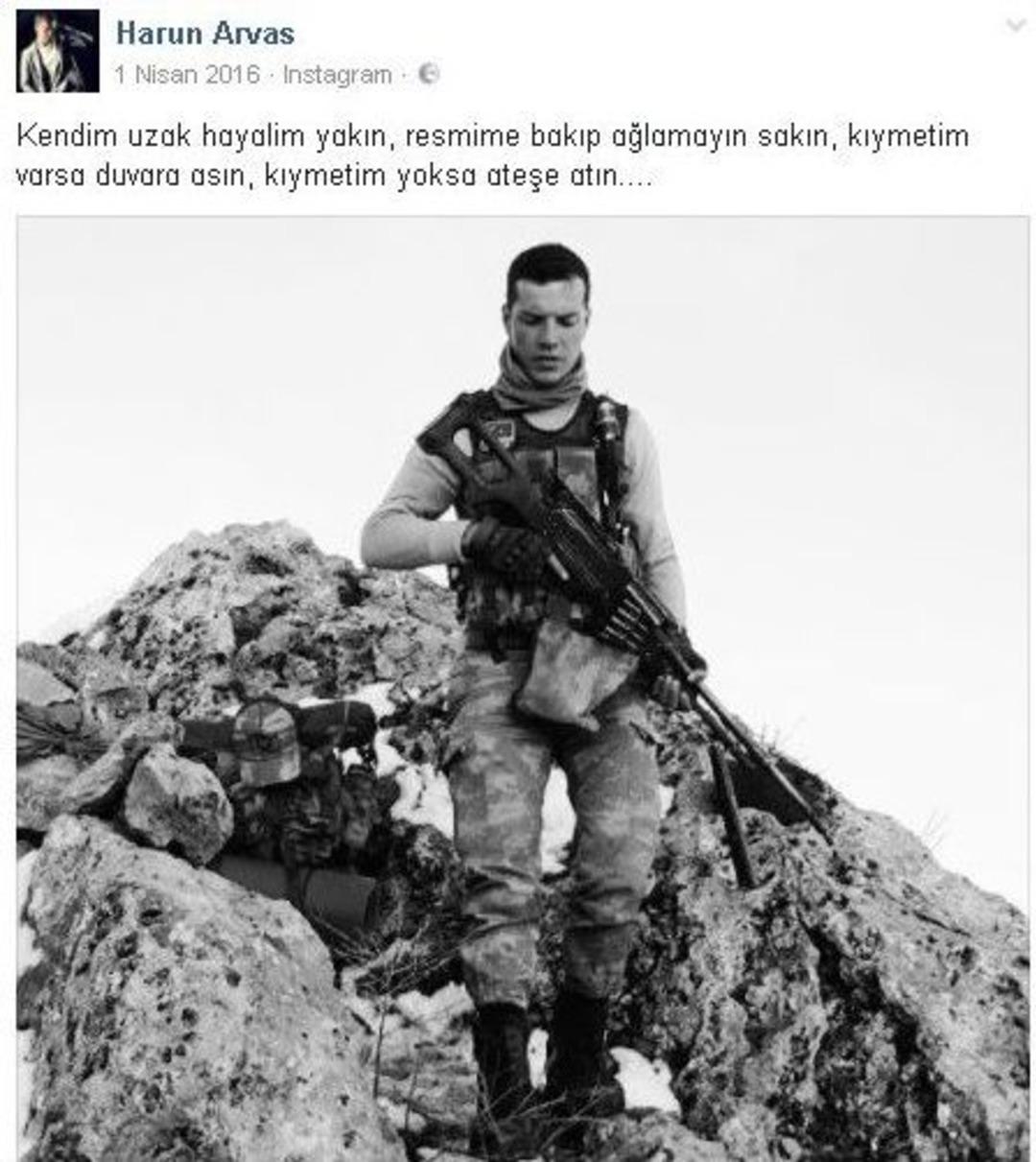 Şehidin Son Paylaşımı Y&uuml;rek Burktu