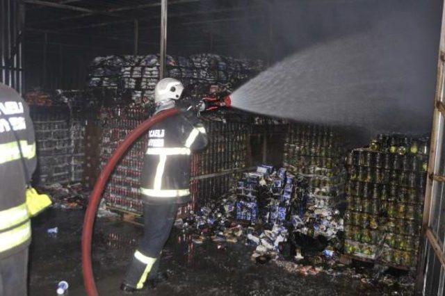 Kocaeli nde Gıda Deposu Alev Alev Yandı (2) 1