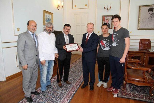 Vali Ceylan T&uuml;rkiye 5&rsquo;incisi Tredaş Spor&rsquo;u Ağırladı 1