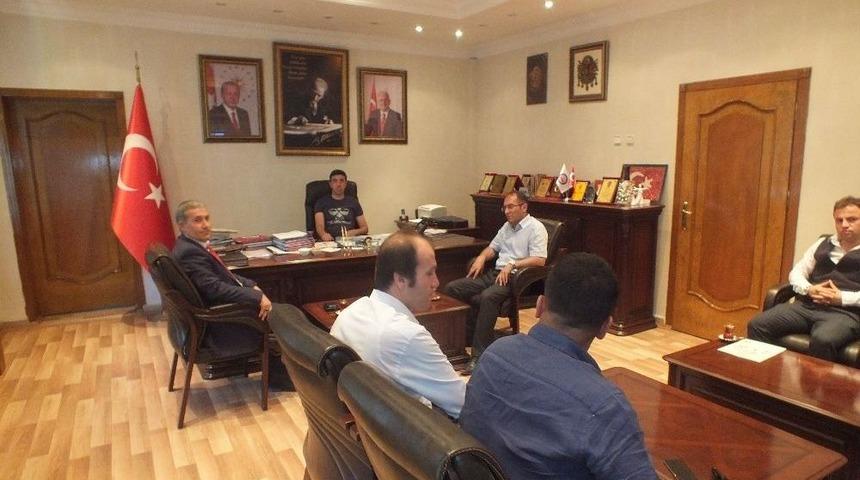 Tkdk İl Koordinat&ouml;r&uuml; Uygur&rsquo;dan Kaymakam Kırlı&rsquo;ya Ziyaret