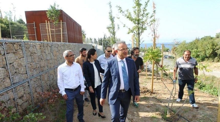 Başkan K&ouml;şker Macera Parkında İncelemelerde Bulundu