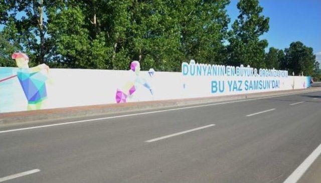 Samsun Olimpiyat Renklerine Büründü 2
