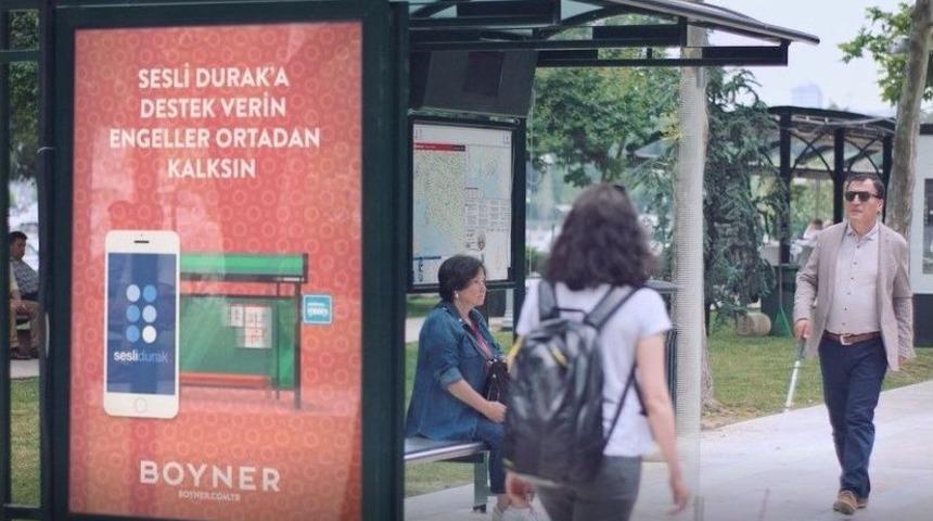 G&ouml;rme Engelliler İ&ccedil;in Tasarlanan &rsquo;sesli Durak&rsquo; Projesi Basına Tanıtıldı