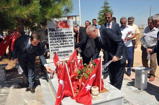 Karaman’da 15 Temmuz Şehidi Muhammed Yalçın, Mezarı Başında Anıldı