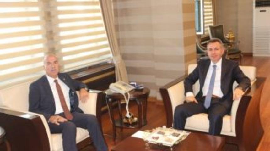 Milletvekili G&ouml;k&ccedil;e&rsquo;den Vali Elban&rsquo;a Ziyaret