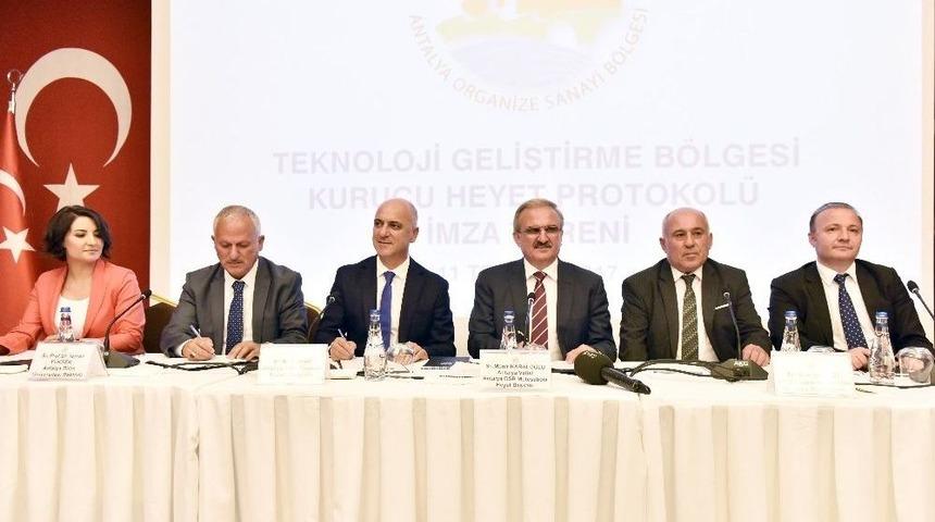Teknoloji Geliştirme B&ouml;lgesi Kurucu Heyet Protokol&uuml; İmzalandı