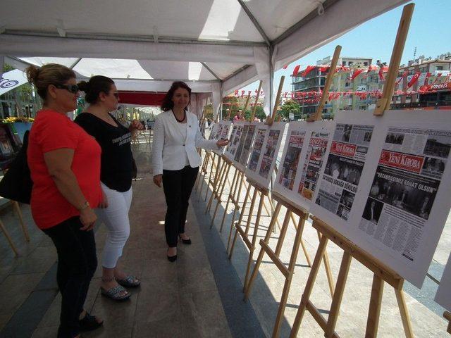Aydın&rsquo;da 15 Temmuz Fotoğraf Ve Gazete Başlıkları Sergisi 1