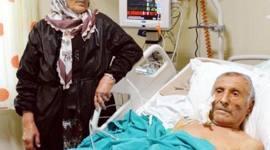 Eşini Alevlerin I&ccedil;inden Kurtardı