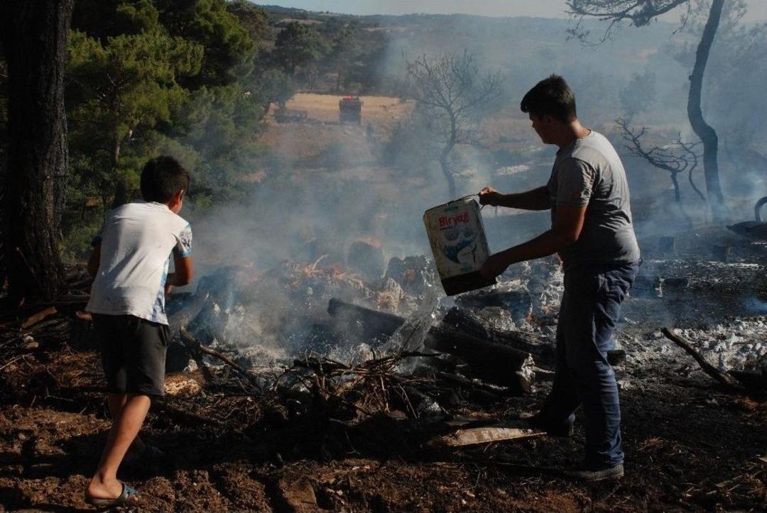 &Ccedil;anakkale&rsquo;de Arazi Yangını