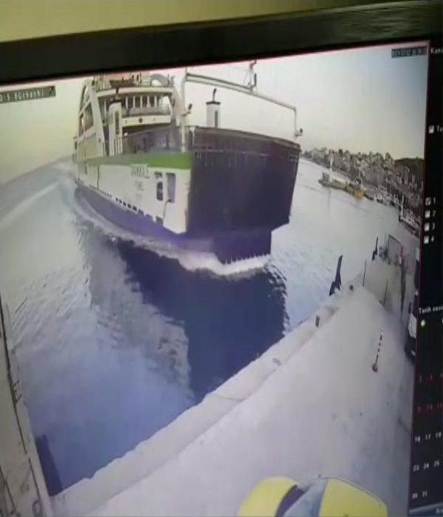  &ccedil;anakkale  Feribotu, Marmara Adası nda Iskeleye &Ccedil;arptı (2) 1
