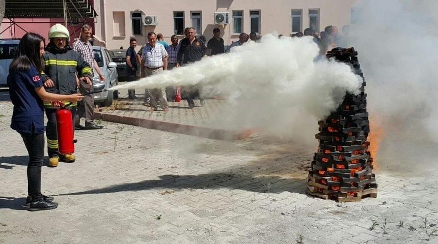 Hastanede Yangın Ve Kurtarma Tatbikatı