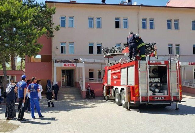 Hastanede Yangın Ve Kurtarma Tatbikatı