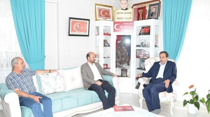 Başkan Bulutlar, 15 Temmuz Şehidinin Ailesini Ziyaret Etti