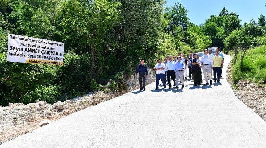Başkan &Ccedil;amyar&rsquo;dan Yol Sitemi