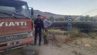 Anız Yangını Korkuttu