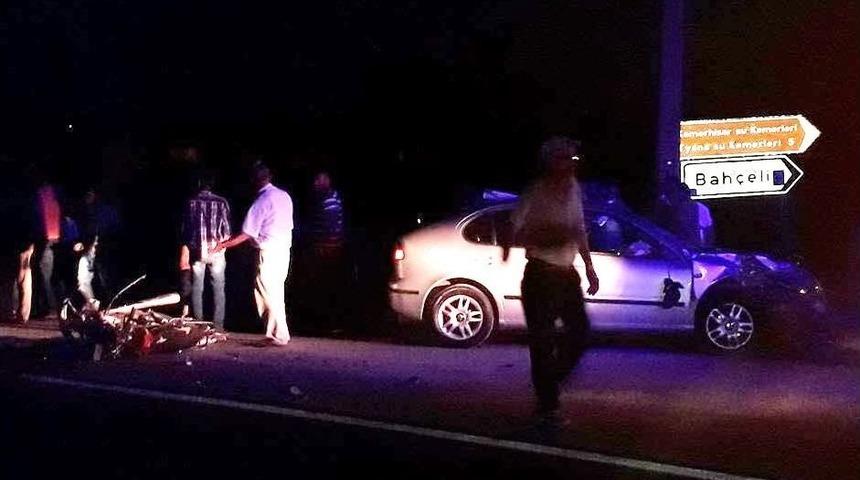 Niğde&rsquo;de Otomobil İle Motosiklet &Ccedil;arpıştı: 1 &Ouml;l&uuml;
