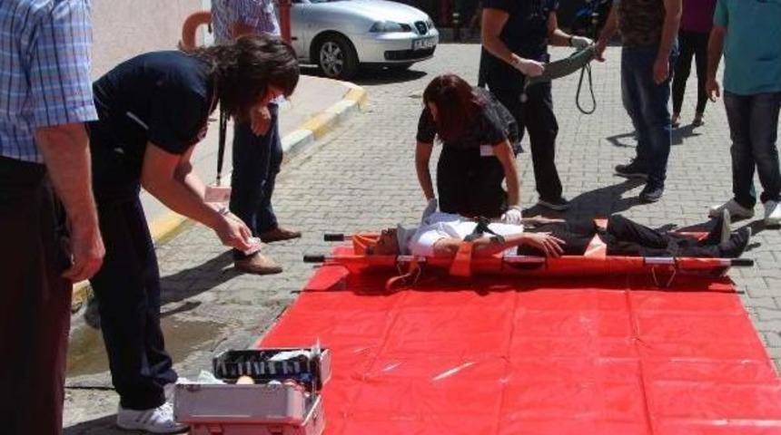 Hastanedeki Deprem Tatbikatı Ger&ccedil;eğe D&ouml;nd&uuml;